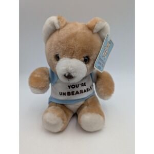 Swib Bear Plush Youre Unbearable T Shirt 7 Inch 1984 Stuffed Animal Toy